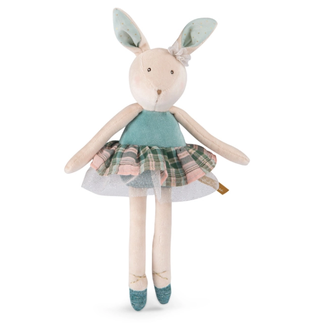 Moulin Roty Little School of Dance Blue Rabbit Soft Toy