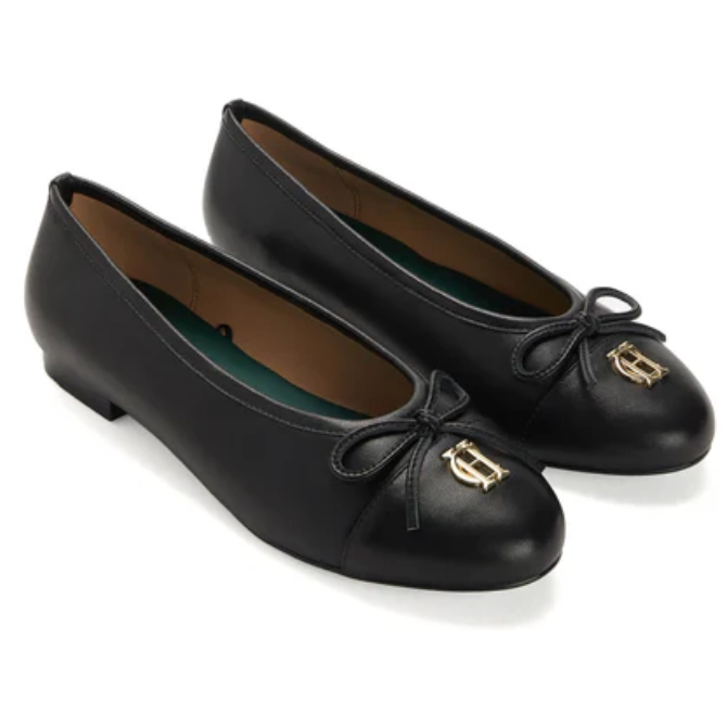 Holland Cooper Ladies Ballet Shoes Black
