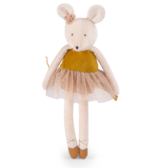 Moulin Roty Little School of Dance Golden Mouse Soft Toy