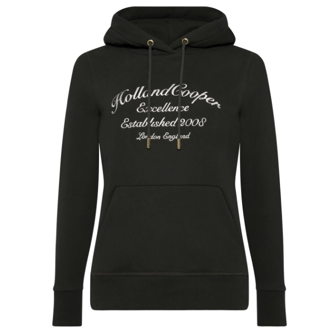 Holland Cooper Ladies Ivy League Hoodie Racing Green