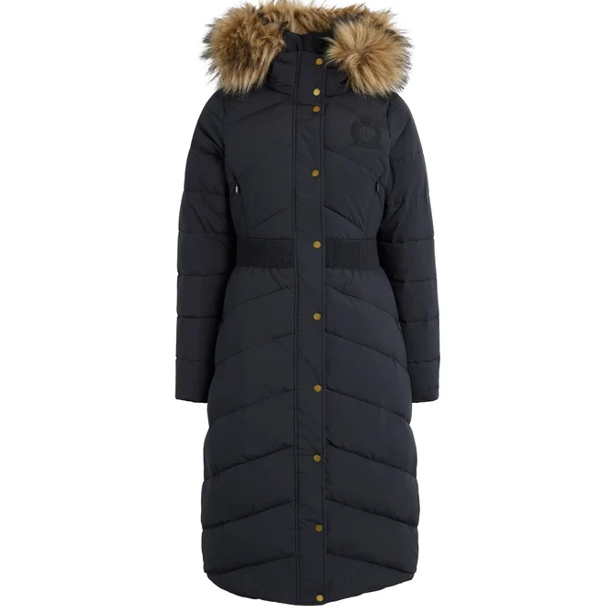 Fairfax & Favor Ladies Lexi Padded Longline Coat Navy