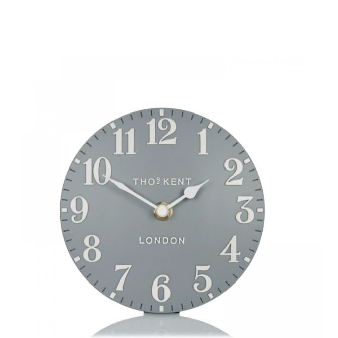 Thomas Kent Arabic Mantel Clock Flax Blue