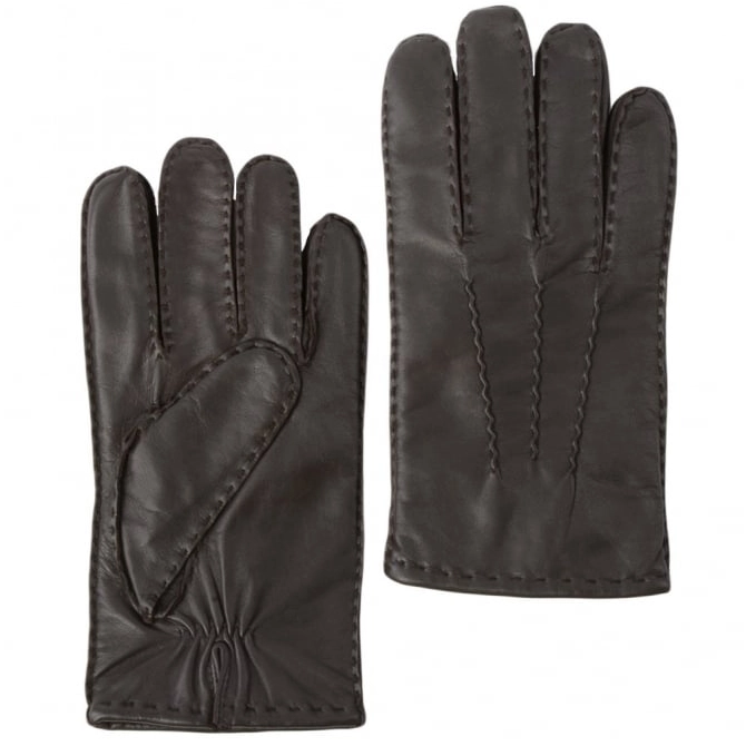 Ashwood Mens Leather Gloves Brown