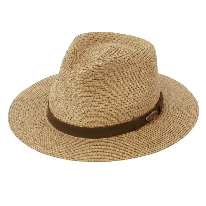 Schoffel Ladies Rock Fedora Hat Straw