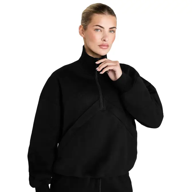 Aztec Diamond Ladies Premium Half Zip Sweater Black