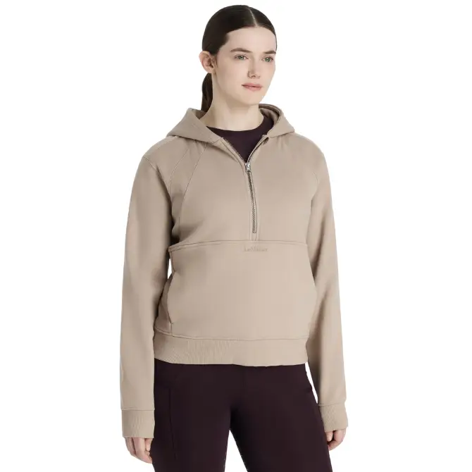 LeMieux Ladies Henrietta Half Zip Hoodie Almond