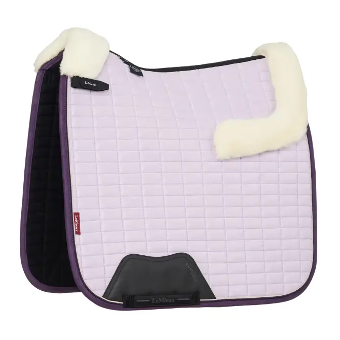 LeMieux Merino+ Suede Dressage Saddle Pad Lilac
