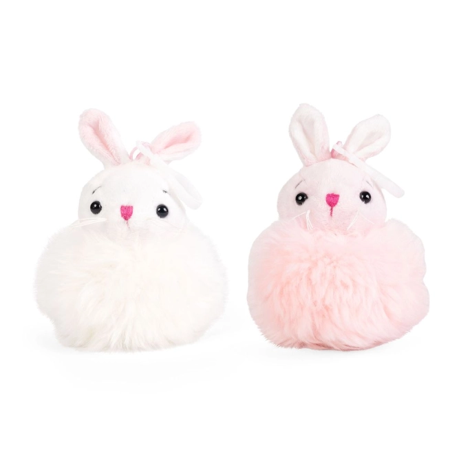 Living Nature Pom Pom Bunny Clip Keyrings