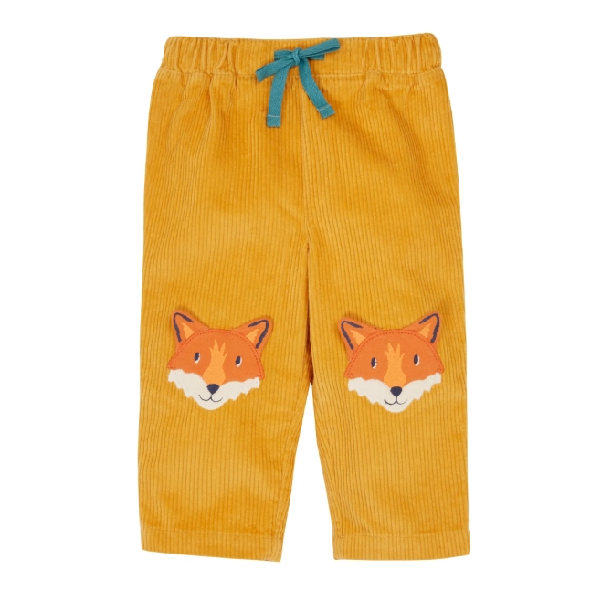 Frugi Childrens Arlo Cord Trousers Gold Fox