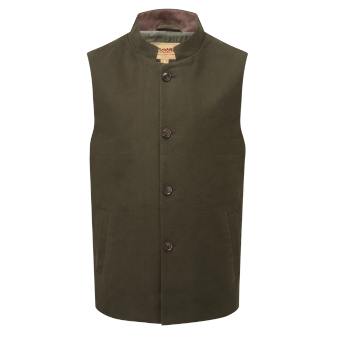 Schoffel Mens Barnsdale Nehru Waistcoat Forest