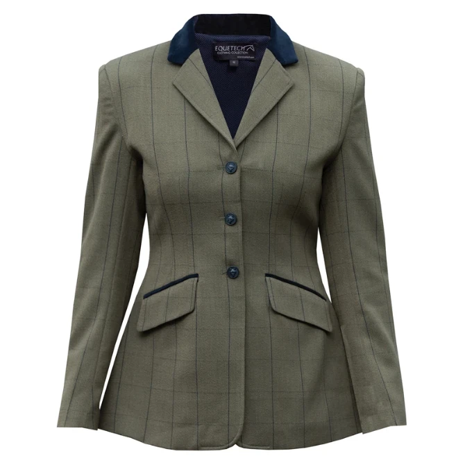 Equetech Ladies Bellingham Deluxe Stretch Tweed Riding Jacket