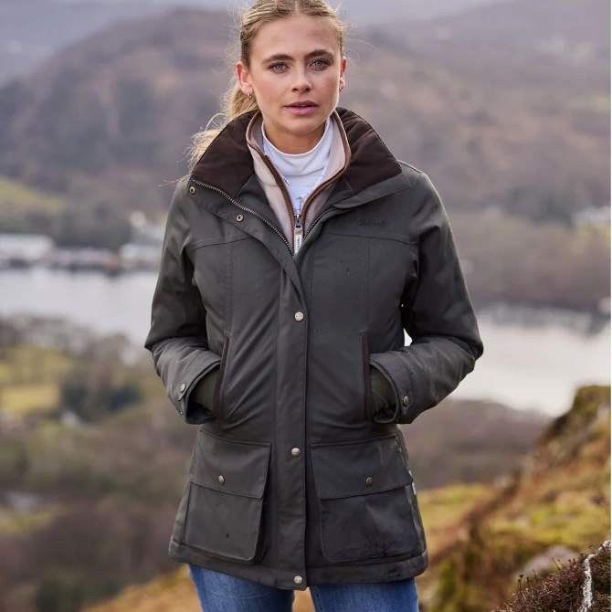 Schoffel Ladies Langton Country Coat Dark Woodland