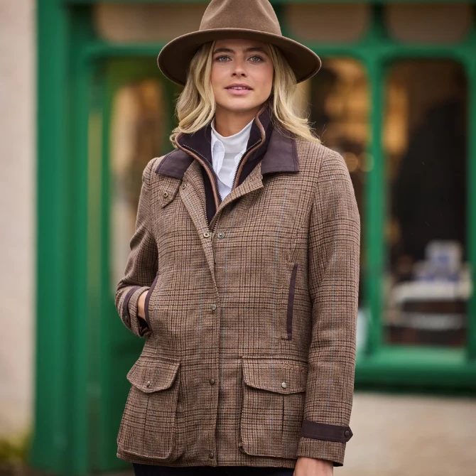 Schoffel Ladies Murra Tweed Coat Teviot