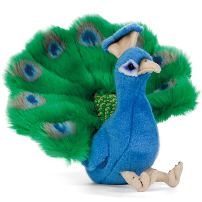 Living Nature Peacock Plush Stuffed Animal Toy