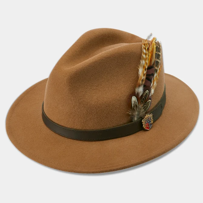 Alan Paine Unisex Richmond Felt Hat Camel