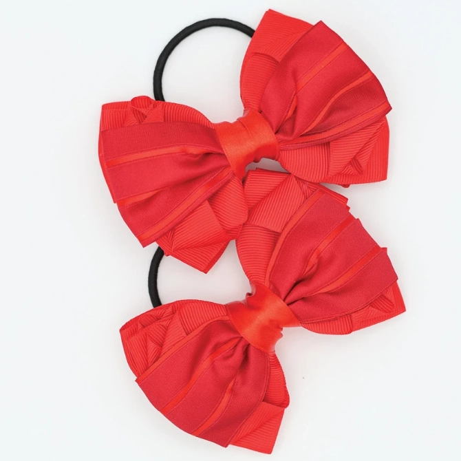 Equetech Luxury Red Show Bow Ribbons