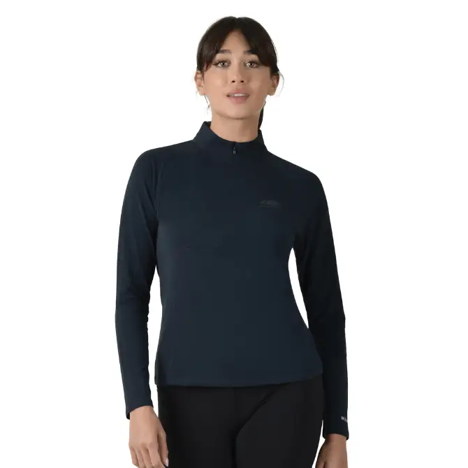 WeatherBeeta Ladies Bamboo Long Sleeve Performance Base Layer Navy