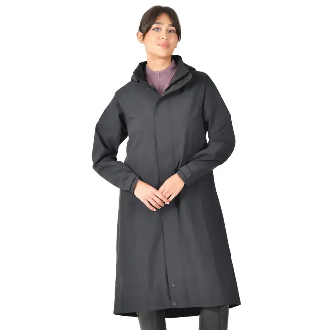 WeatherBeeta Ladies Windbreaker Longline Riding Jacket Black