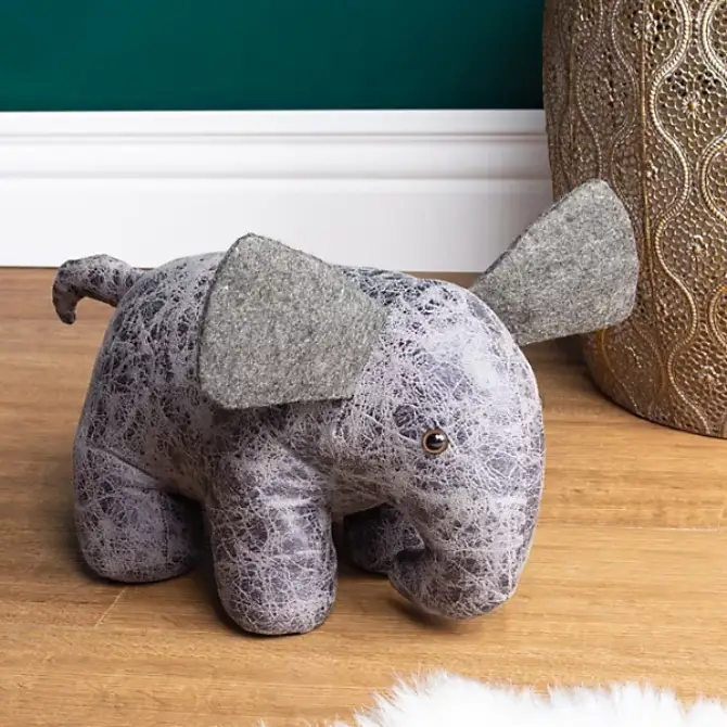 Riva Ernest Elephant Door Stop Grey