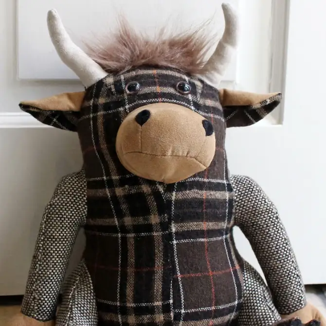 Riva Highland Cow Door Stop Multi