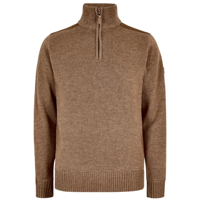 Dubarry Mens Doherty Zip Neck Sweater Elk