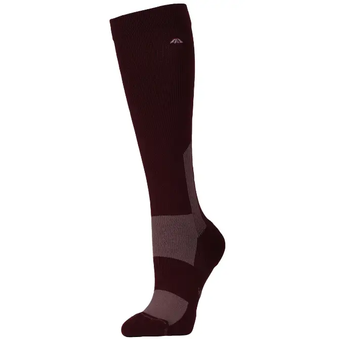 WeatherBeeta Performance Knee Length Riding Sock Mulberry/Mauve Wine