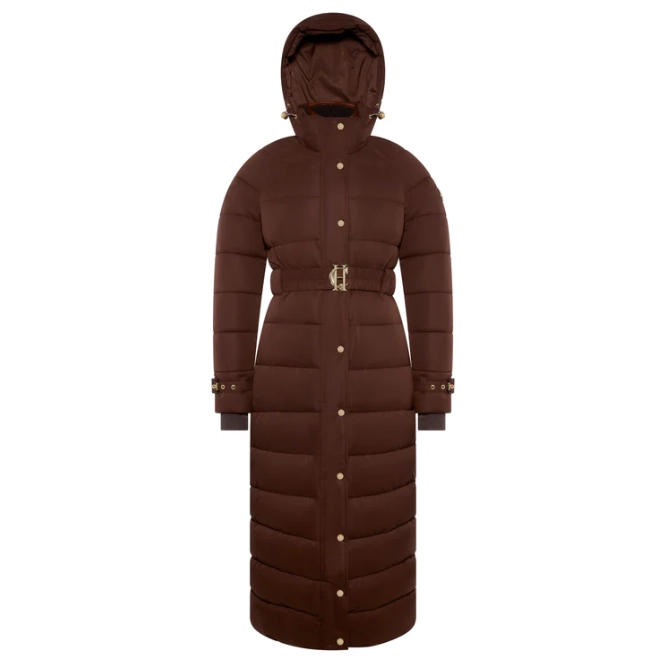 Holland Cooper Ladies Arosa Luxe Longline Coat Walnut