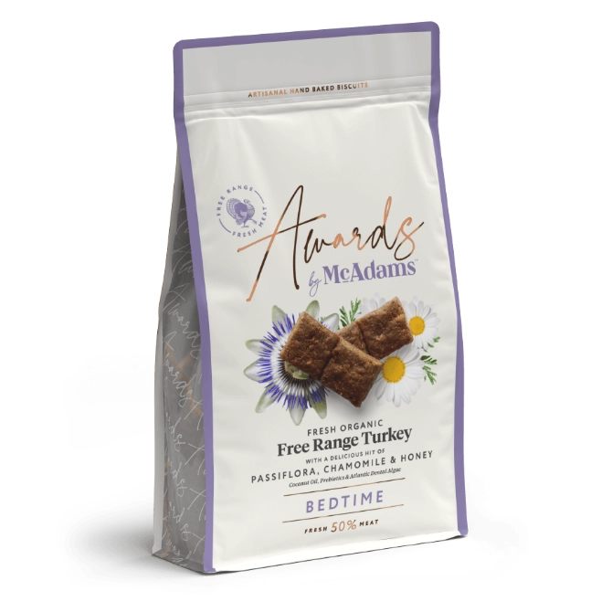 McAdams Bedtime Free Range Turkey With Passiflora Chamomile & Honey Dog Treats