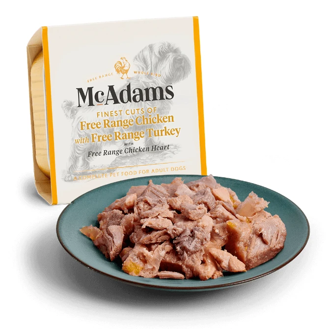 McAdams Free Range Chicken with Turkey & Heart Dog Food 150g