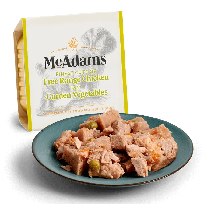 McAdams Free Range Chicken with Garden Vegetables Dog Food 150g