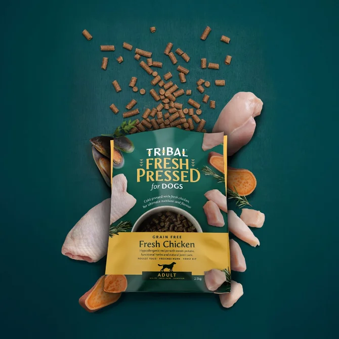 Tribal Cold Pressed Adult Chicken Dry Dog Food 2.5kg