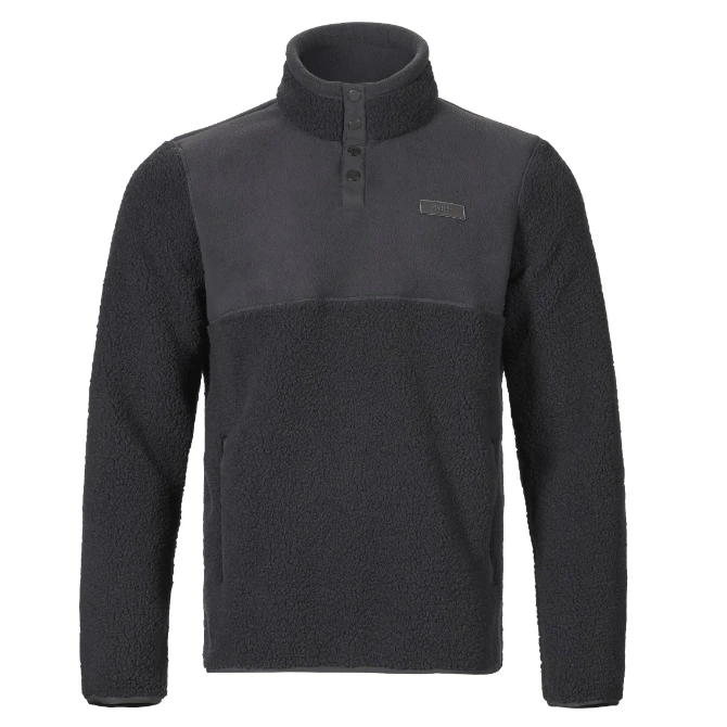 Musto Mens Cove Deep Pile Fleece Pullover Carbon