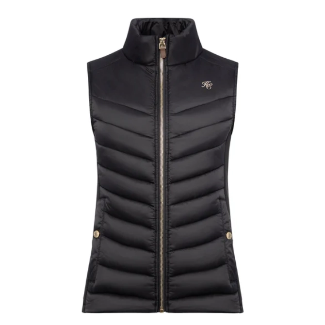 Holland Cooper Ladies Hybrid Equestrian Gilet Black