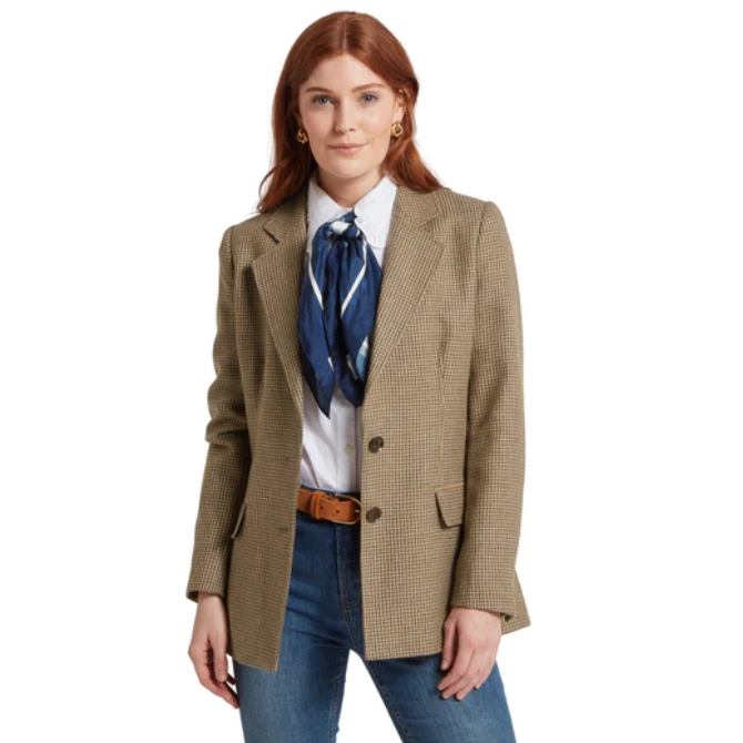 Schoffel Ladies Isla Tweed Blazer Houndstooth