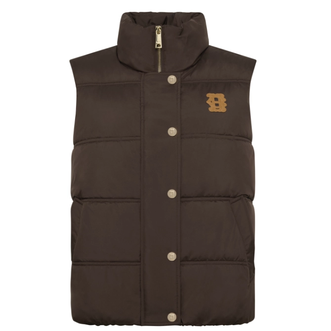 Holland Cooper Ladies Milton Padded Gilet Chocolate