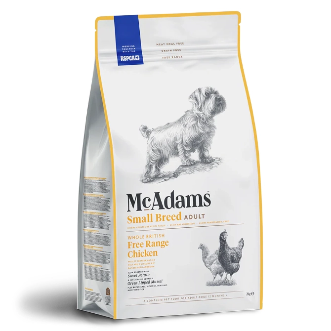 McAdams Free Range Chicken Small Breed Dog Food 2kg