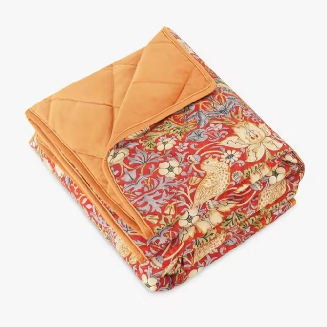 William Morris Pet Blanket Strawberry Thief