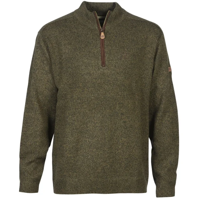 Percussion Mens Hunting High Neck Sweater Khaki