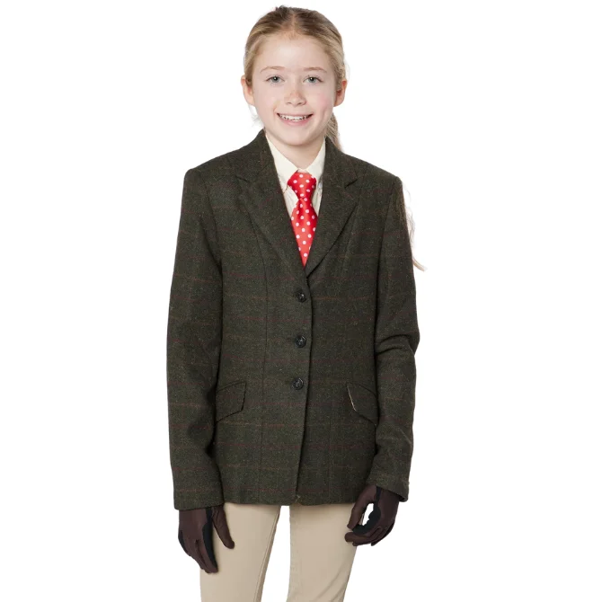Cameo Junior Tweed Jacket Seaweed