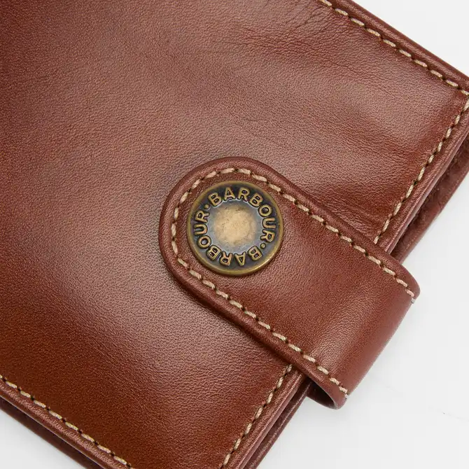 Barbour Bolam Leather Wallet Heritage Brown