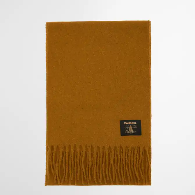 Barbour Brandy Boucle Scarf Bronze Brown
