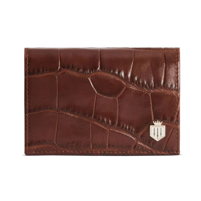 Fairfax & Favor Ashwell Purse Conker Croc