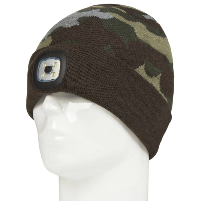 Platinum Conseal LED Beanie Hat Camo