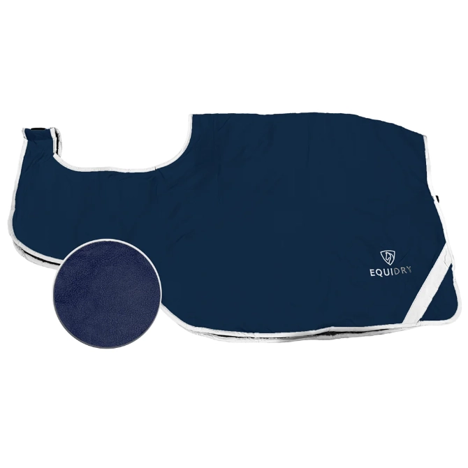 Equidry Waterproof Exercise Sheet Thick Fleece Navy/Navy