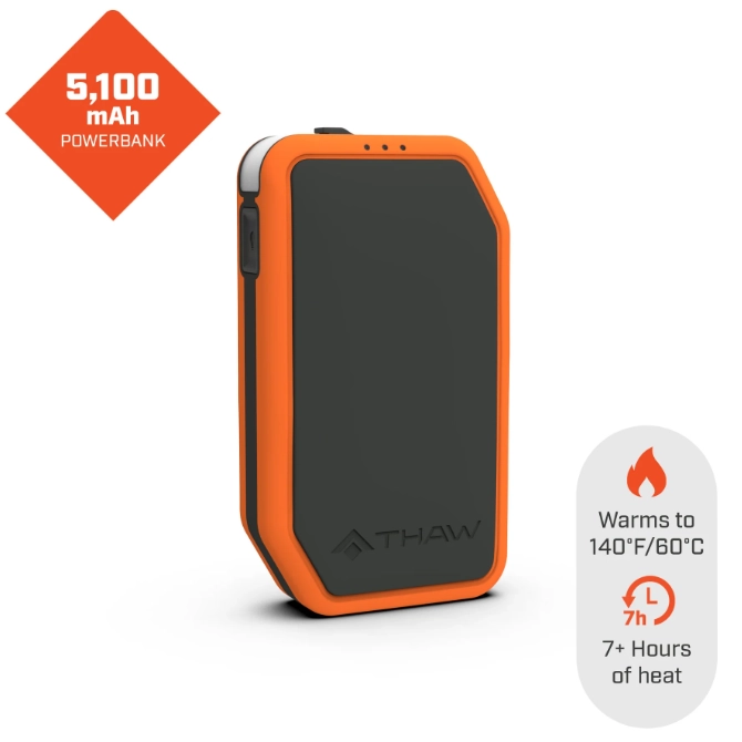 THAW™ Rechargeable Heated Hand Warmer LED Light & Powerbank