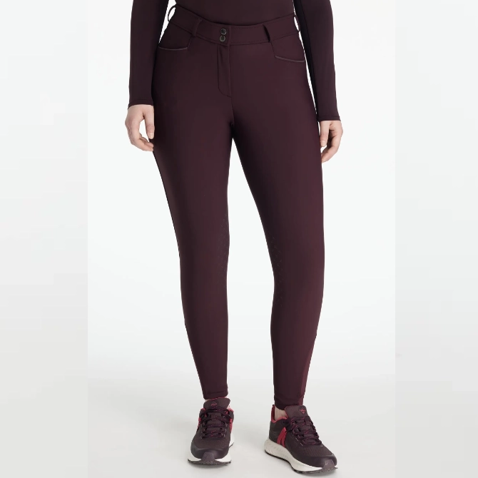 LeMieux Ladies Isabelle Knee Grip Breeches Damson