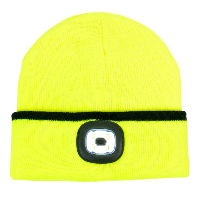 Platinum Classic LED Beanie Hat Yellow