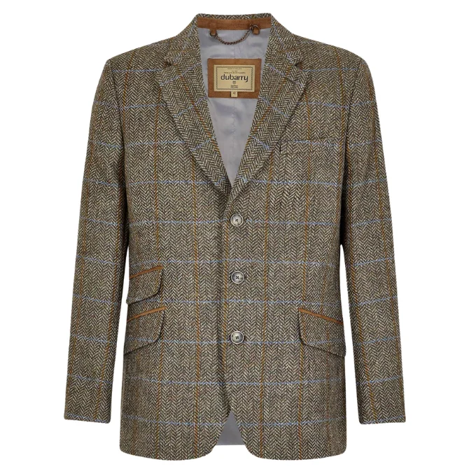 Dubarry Mens Rockingham Tweed Jacket Woodbine