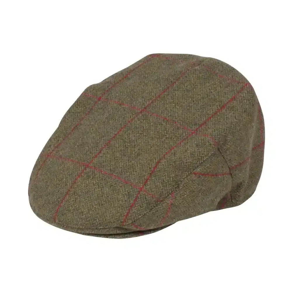 Alan Paine Mens Combrook Tweed Flat Cap Sage