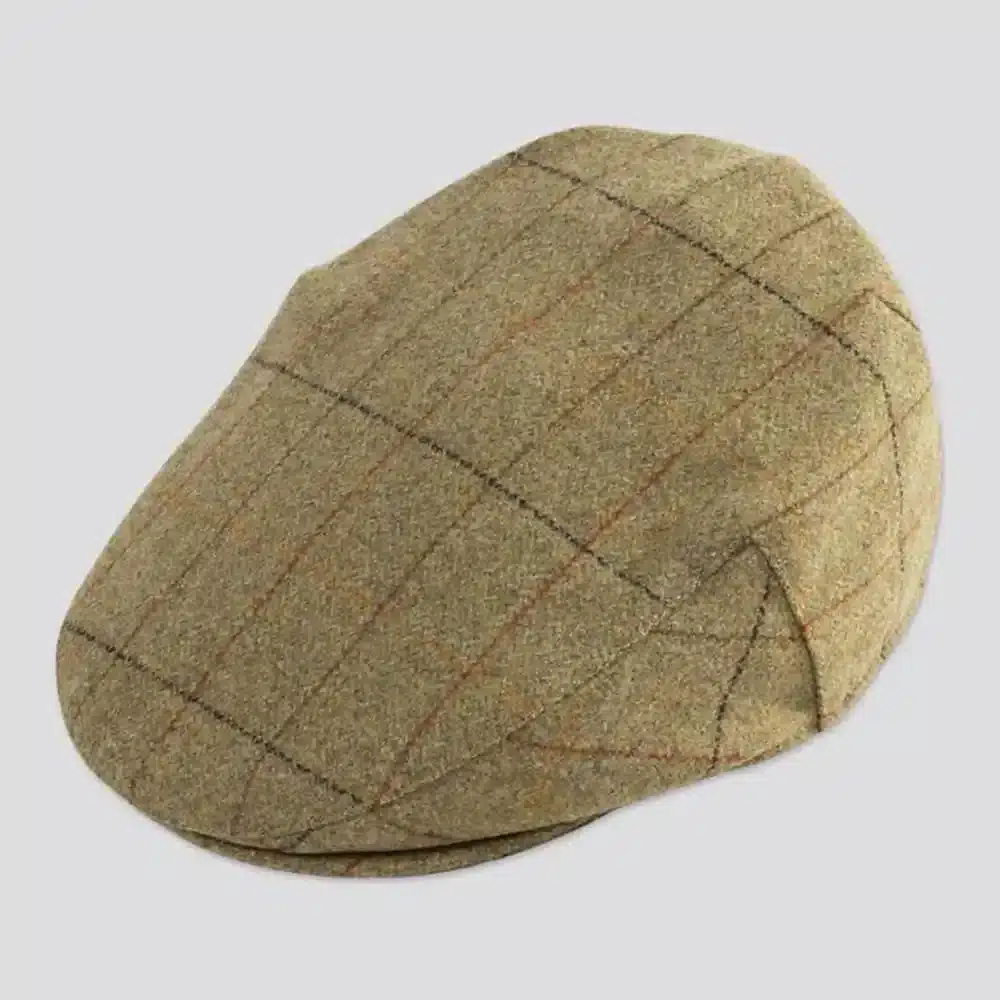 Alan Paine Mens Combrook Tweed Flat Cap